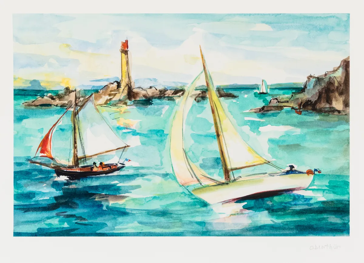 Lot 504: Christine Oberthur (French, b.1939)Passage du Phare