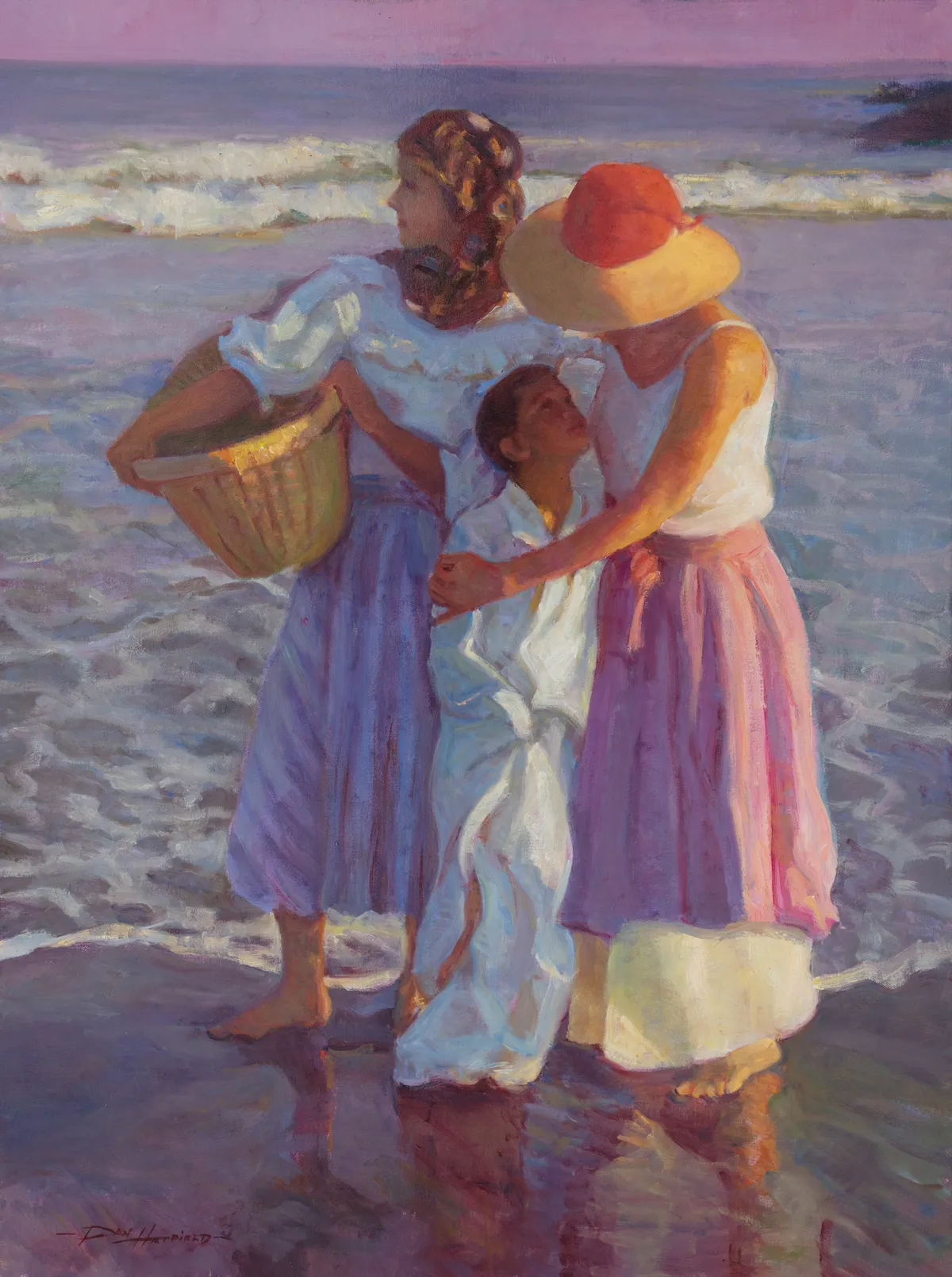 Don Hatfield (American, b.1947), Dusk on the Beach