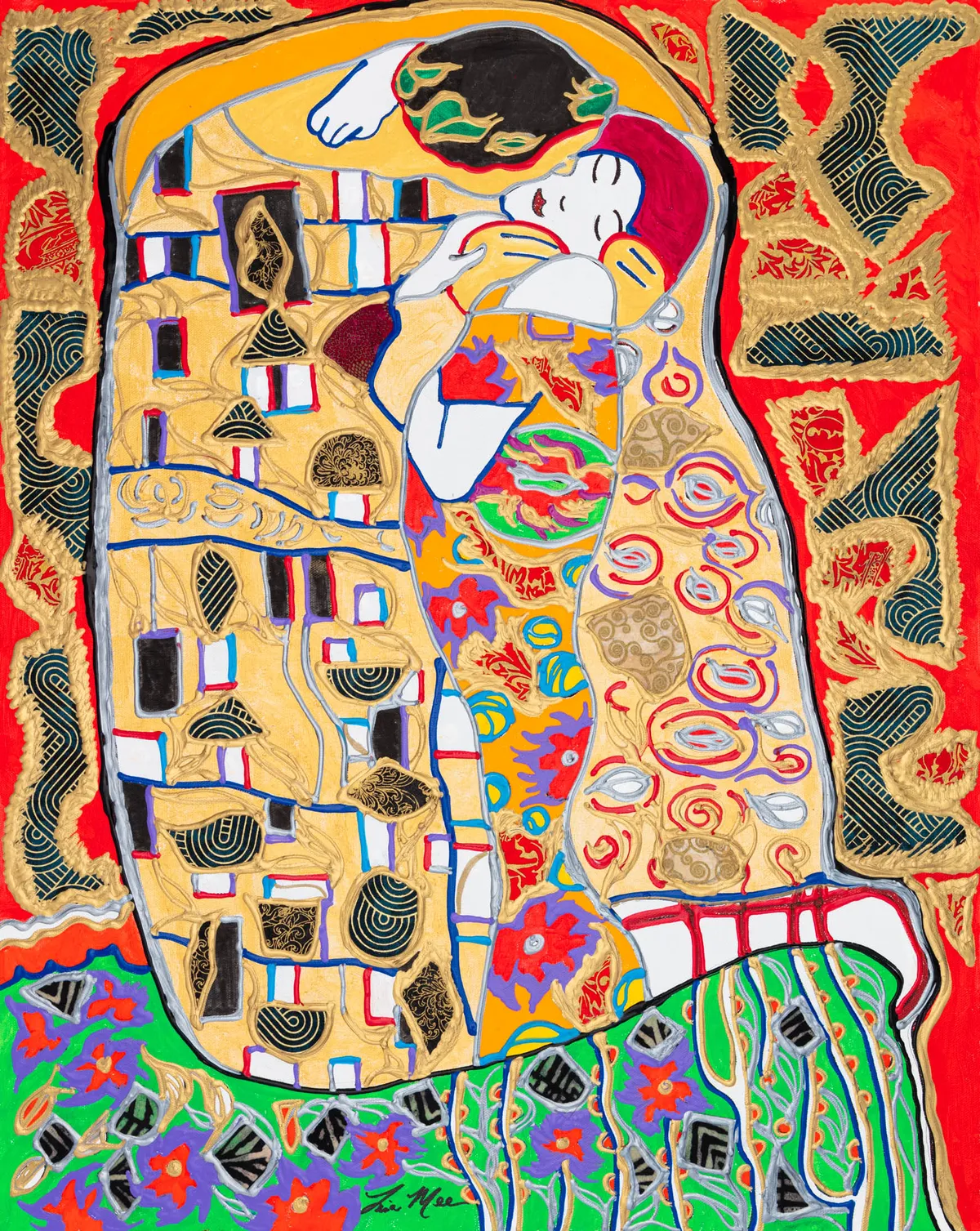 Lisa Mee (American, b.1974), Homage to The Kiss