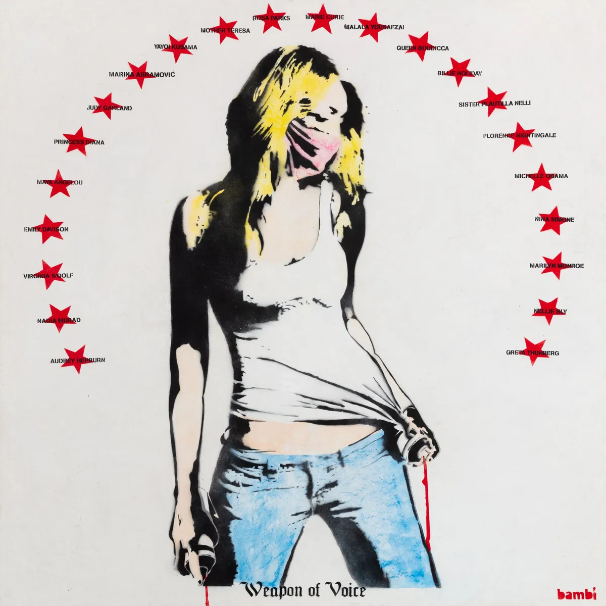 Bambi (British, b.1982), Weapon of Voice