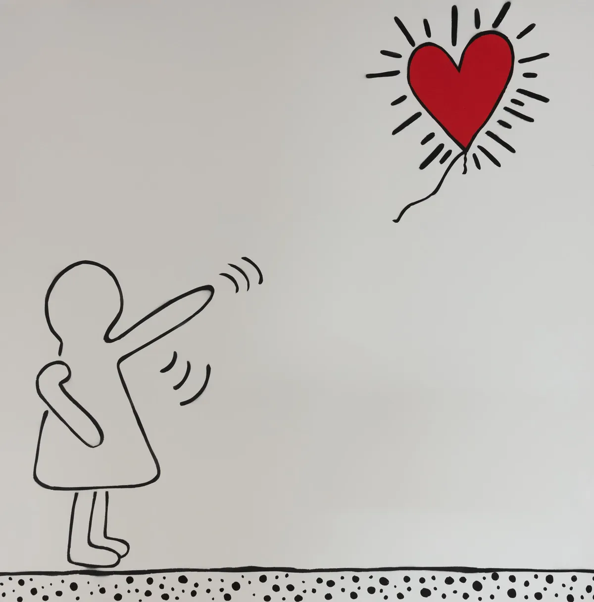 Karl Striker (British, b.1978), Banksy on Haring