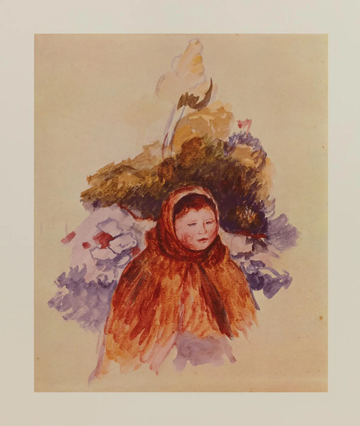 Lot 502: Pierre Auguste Renoir (French, 1841-1919)Jeune Paysanne