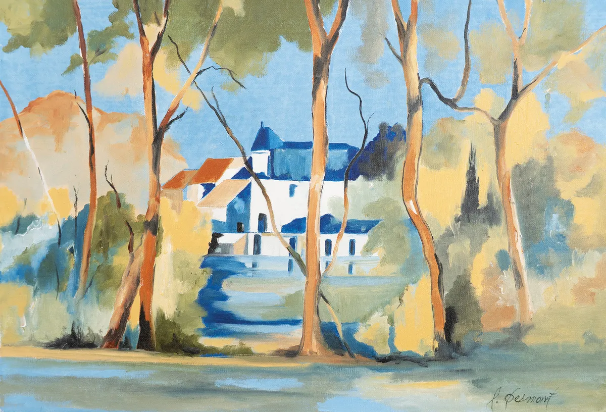 Lot 403: Francoise Desmont (French, b.1932)Le Moulin