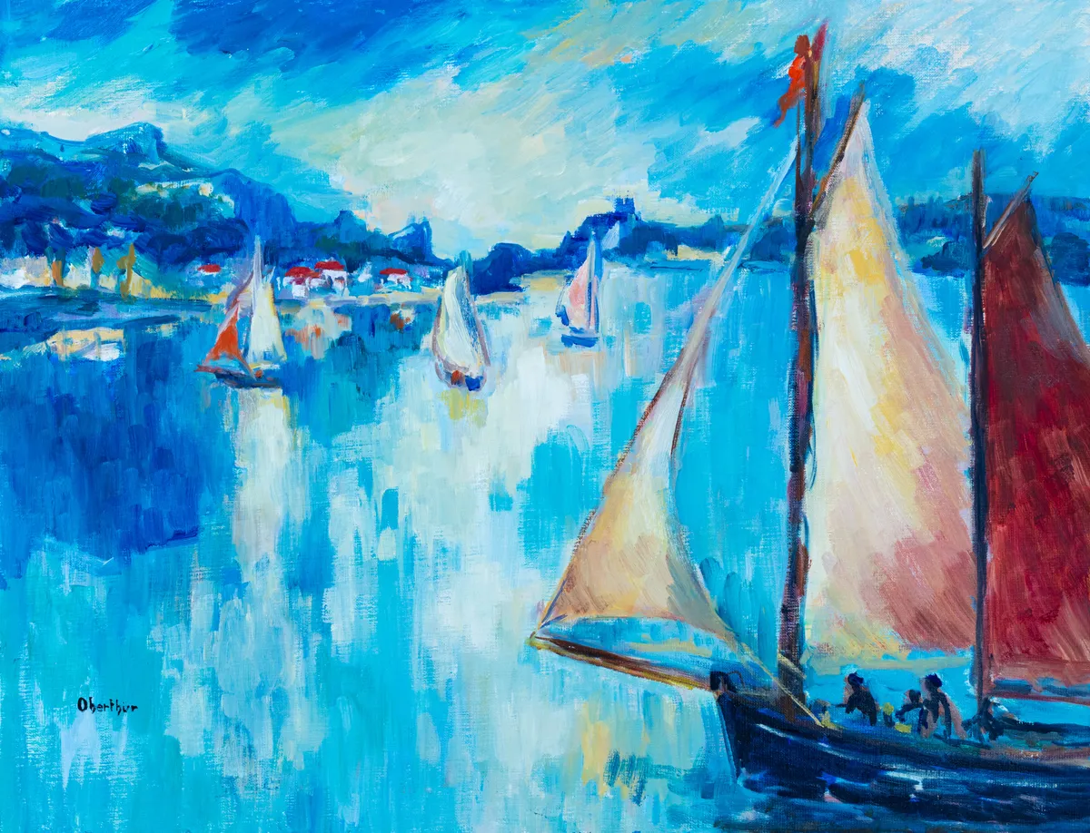 Lot 503: Christine Oberthur (French, b.1939)Calme Plat