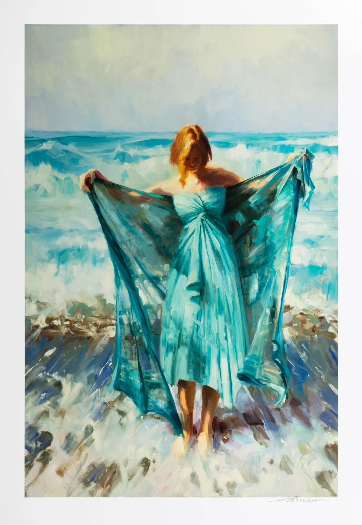Lot 514: Steve Henderson (American, b.1957)Aphrodite Example EA of 25 inscribed with an original haiku poem verso