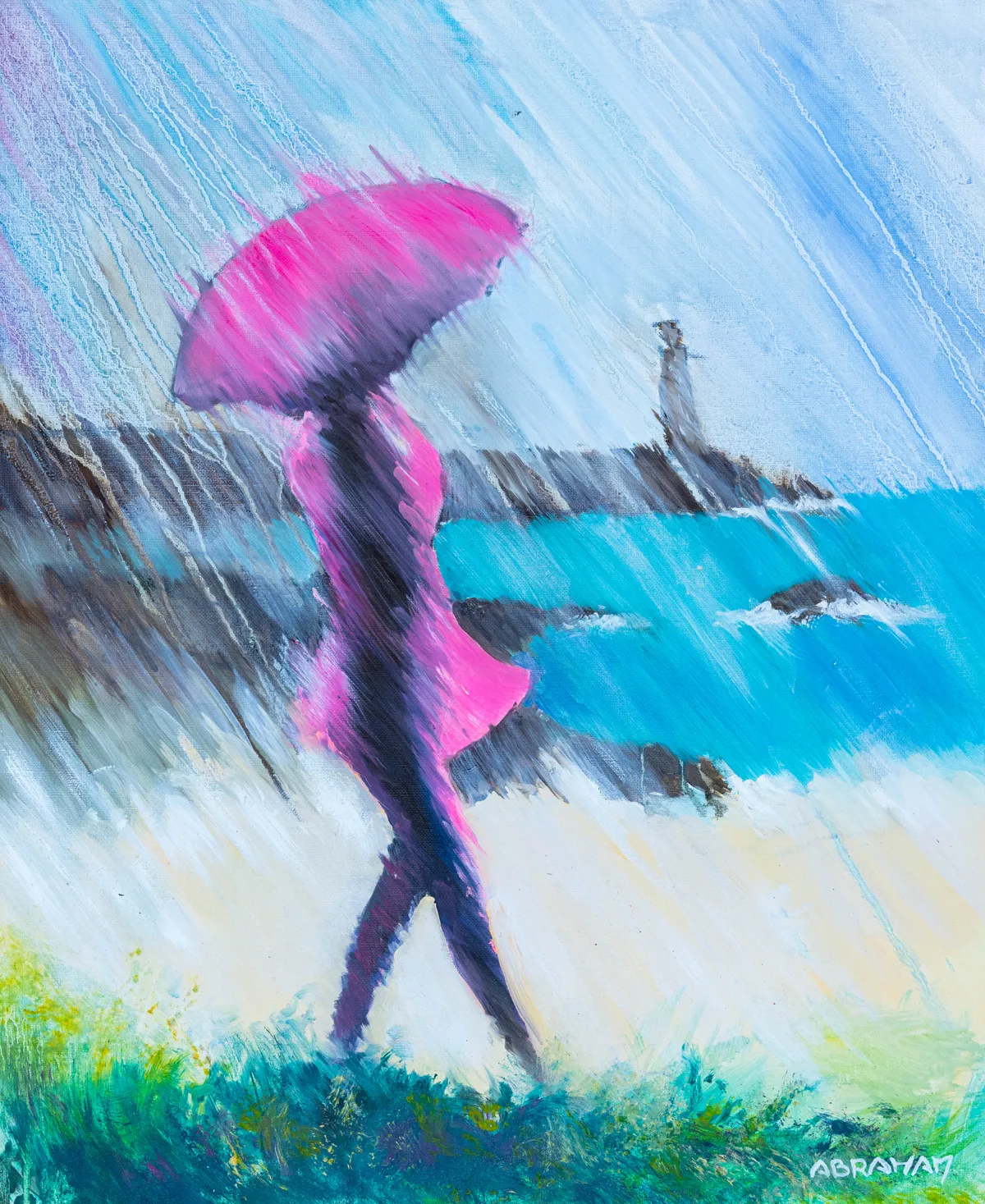 Lot 103: Patrick Abraham (French, b.1955)Petite pluie a l'aube