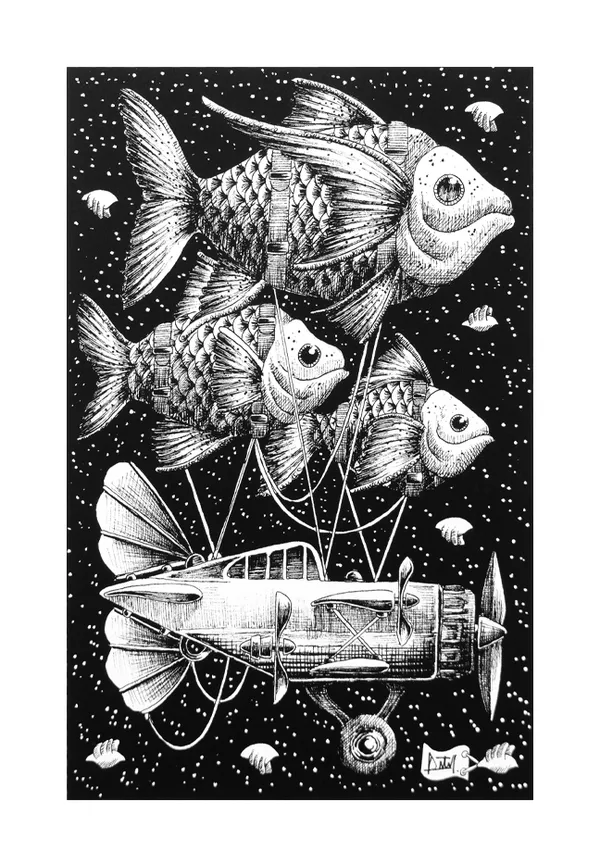Pedro Ortiz Munoz (Colombian, b.1997)The Dream Airfish