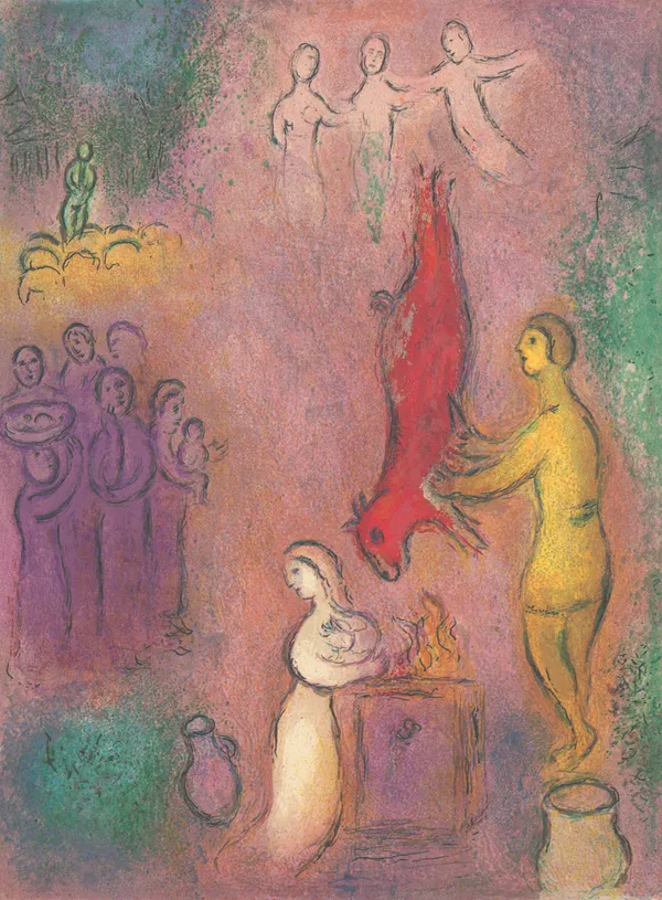 Marc Chagall (French/Russian, 1887-1985)The Sacrifice To The Nymphs